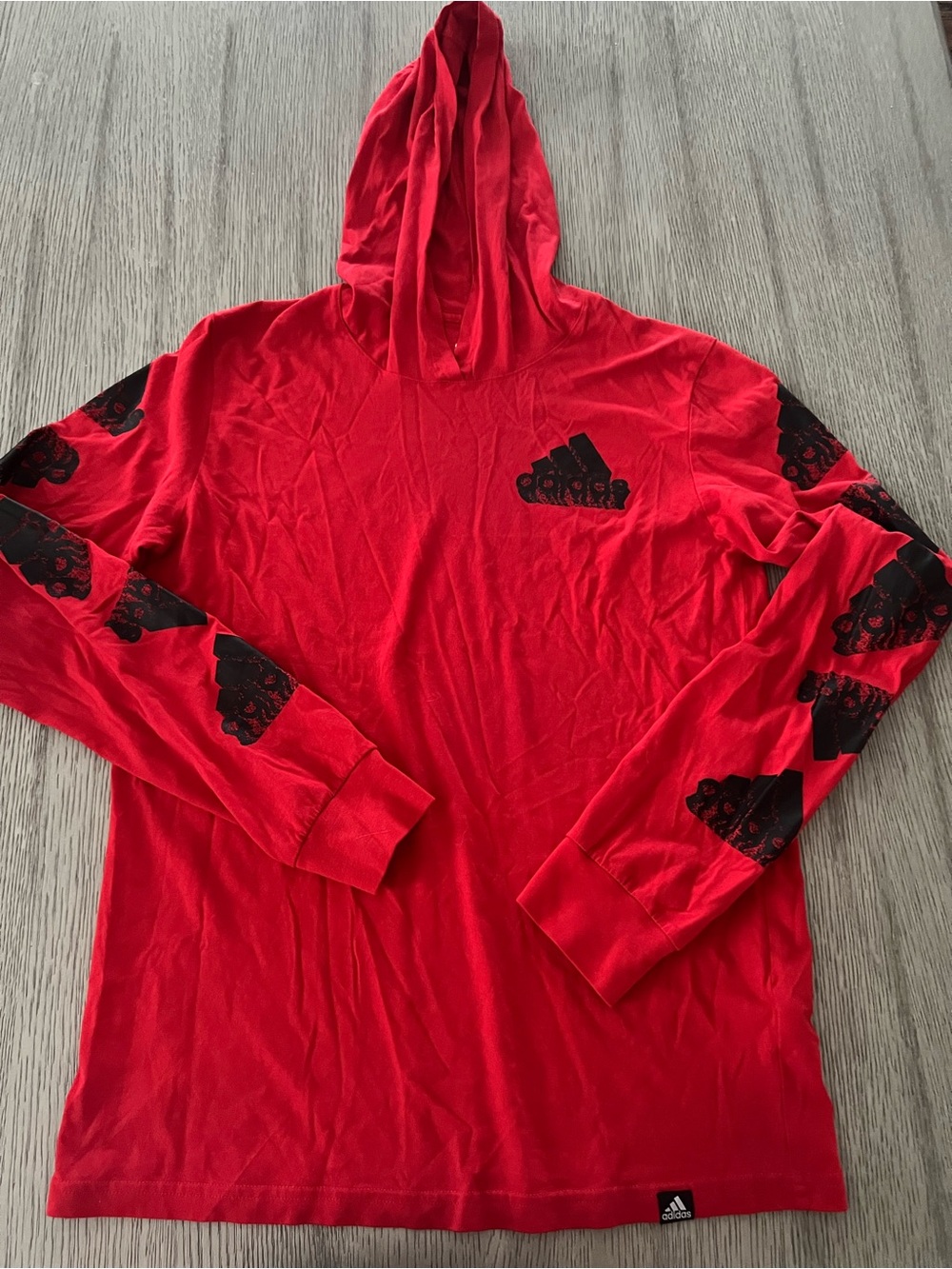 Adidas youth boys long sleeve hoodie shirt